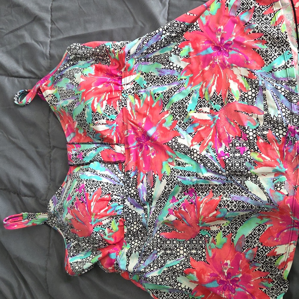 Swimsuits For All Shore Club Tankini Swim Top 18 Womens Plus Size Beach Padded